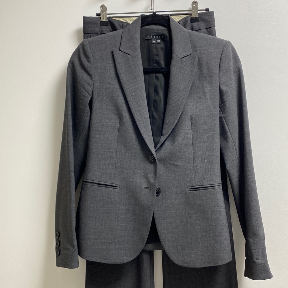 Theory Grey suit blazer, Nichelle, Sz 00